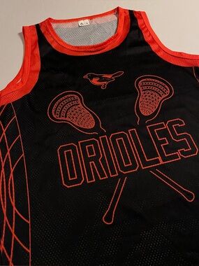 NEW Baltimore Orioles MLB Lacrosse LAX Jersey Promo Ticket Giveaway SMALL Rare